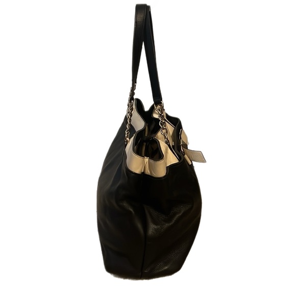 Kate Spade NY Hancock Maryanne Purse Handbag Briefcase Retired Black & Cream - Picture 3 of 8